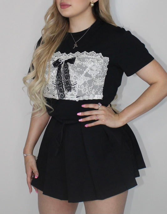 Black Mini Skort